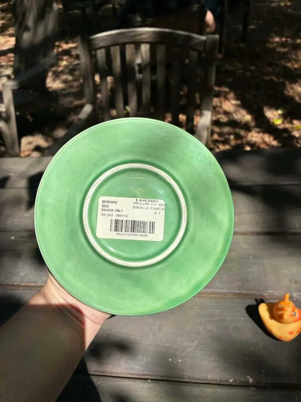 Bordallo Pinheiro Papillon Ivy Green Saucer